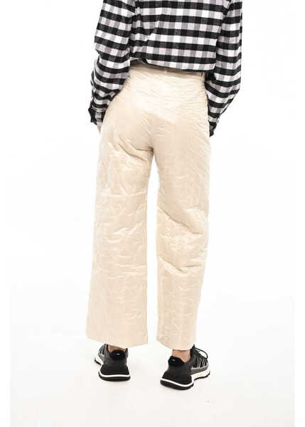 Pantaloni casual Woolrich Quilted And Padded Pants White Femei (BM 19376897) 2