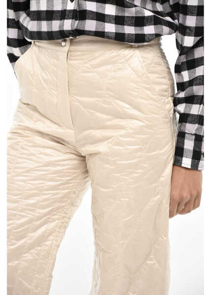 Pantaloni casual Woolrich Quilted And Padded Pants White Femei (BM 19376897) 3