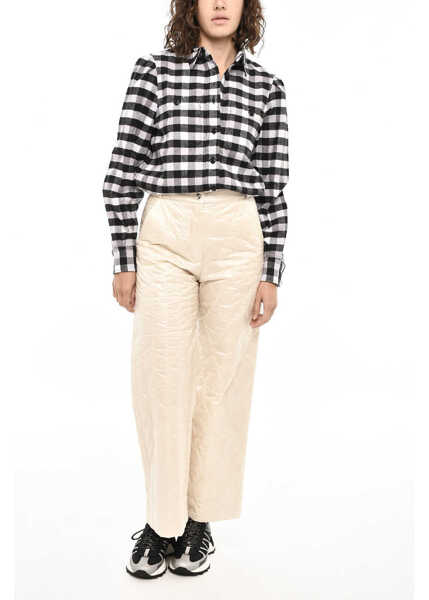 Pantaloni casual Woolrich Quilted And Padded Pants White Femei (BM 19376897) 4