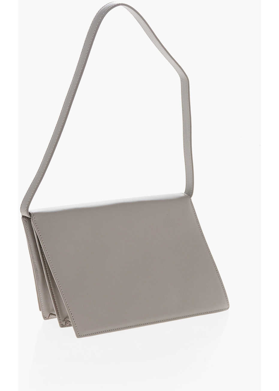 Genti de umar AESTHER EKME Solid Color Leather Square Bag Brown Femei (BM 19376903) 2