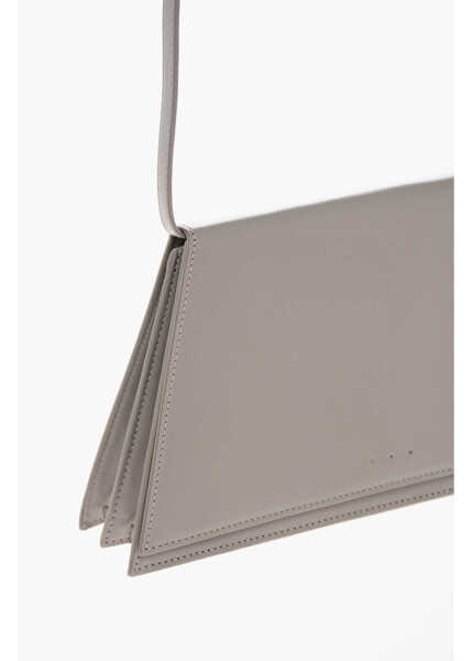 Genti de umar AESTHER EKME Solid Color Leather Square Bag Brown Femei (BM 19376903) 3