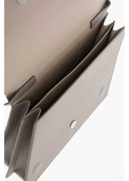 Genti de umar AESTHER EKME Solid Color Leather Square Bag Brown Femei (BM 19376903) 4