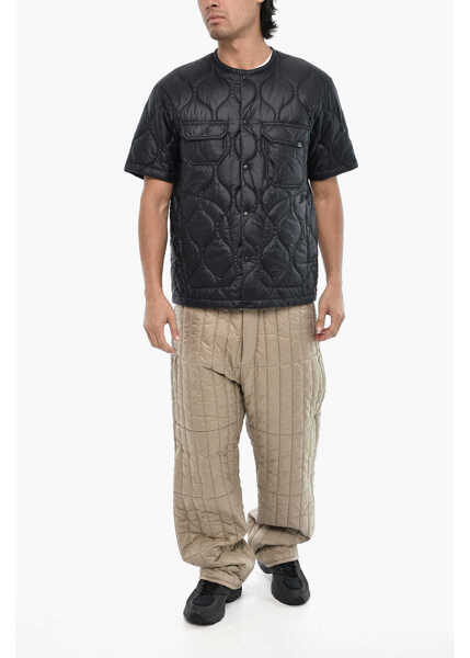 Jachete Woolrich Short Sleeve Padded And Quilted Diamond Jacket Blue Barbati (BM 19376924) 4