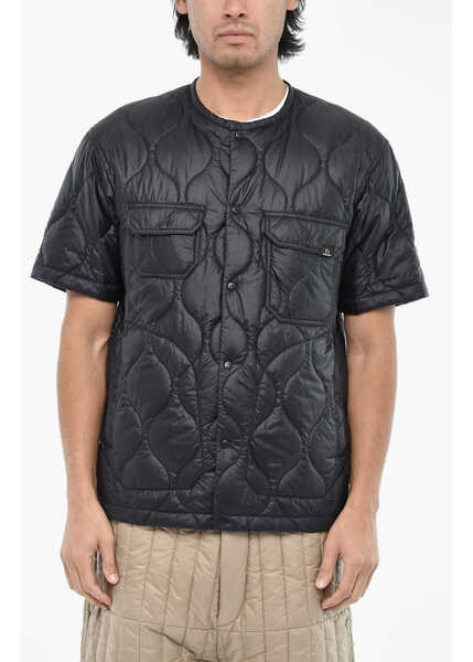 Jachete Woolrich Short Sleeve Padded And Quilted Diamond Jacket Blue Barbati (BM 19376924) 1