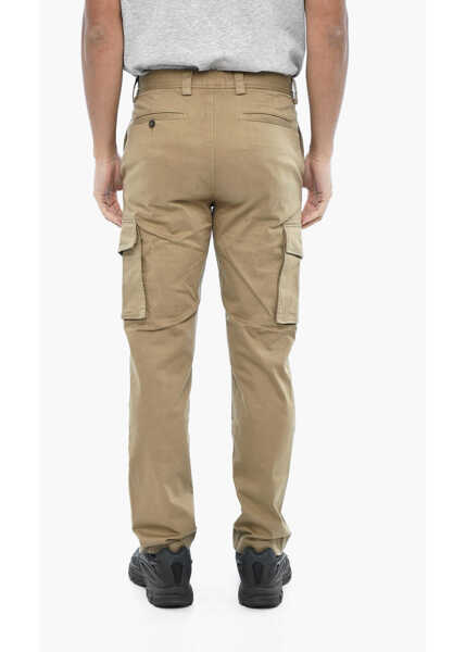 Pantaloni casual Woolrich Regular Waist Cotton Cargo Pants Beige Barbati (BM 19377008) 2