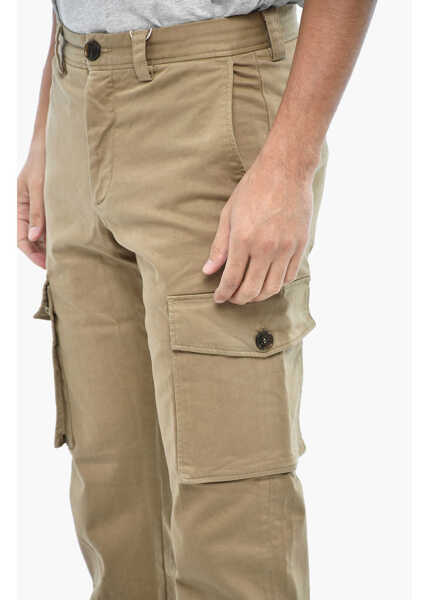 Pantaloni casual Woolrich Regular Waist Cotton Cargo Pants Beige Barbati (BM 19377008) 3