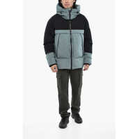 Geci de iarna Woolrich pentru Barbati - Geci de iarna Woolrich Two-Tone Rip Stop Check Teton Down Jacket With Frontal Zip Blue Barbati (BM 19377047) - B-mall.ro