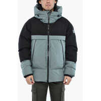 Geci de iarna Two-Tone Rip Stop Check Teton Down Jacket With Frontal Zip Barbati