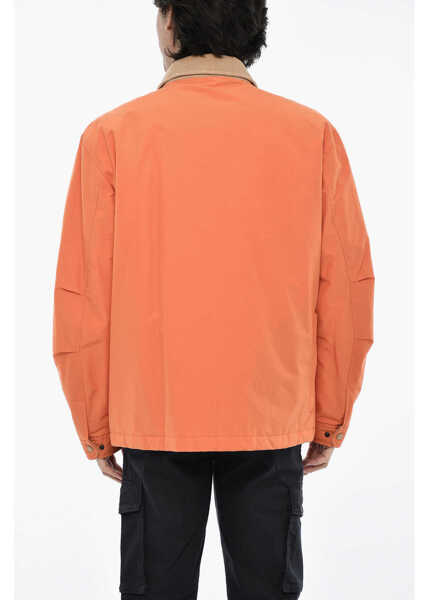 Jachete Woolrich Padded Duster Work Overshirt With Patch Pockets And Snap But Orange Barbati (BM 19377050) 2