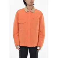 Jachete Padded Duster Work Overshirt With Patch Pockets And Snap But Barbati