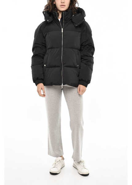 Geci de iarna Woolrich Quilted Alsea Down Jacket With Logo Buttons Black Femei (BM 19377068) 4