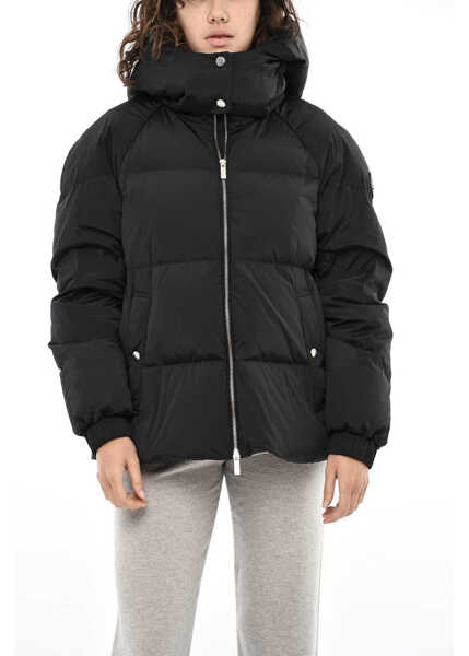 Geci de iarna Woolrich Quilted Alsea Down Jacket With Logo Buttons Black Femei (BM 19377068) 1