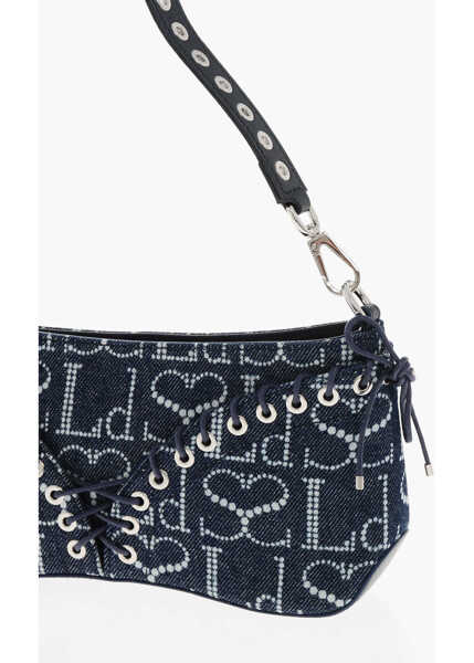 Genti de umar LUDOVIC DE SAINT SERNIN All-Over Monogram Denim Cleavage Bag Blue Femei (BM 19377083) 3