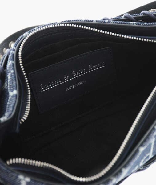 Genti de umar LUDOVIC DE SAINT SERNIN All-Over Monogram Denim Cleavage Bag Blue Femei (BM 19377083) 4