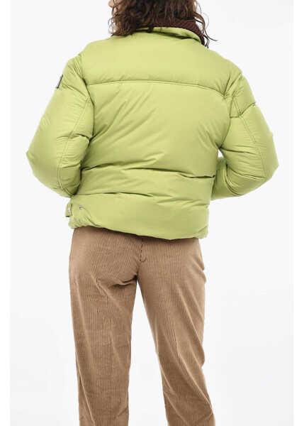 Geci de iarna Woolrich Danielle Cathari Solid Color Down Jacket With Crochet Collar Green Femei (BM 19377098) 2