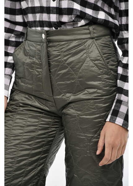 Pantaloni casual Woolrich Quilted And Padded Pants Green Femei (BM 19377128) 3