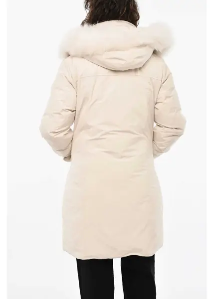 Geci de iarna Woolrich Flap Pockets Modern Vail Down Jacket White Femei (BM 19377131) 2