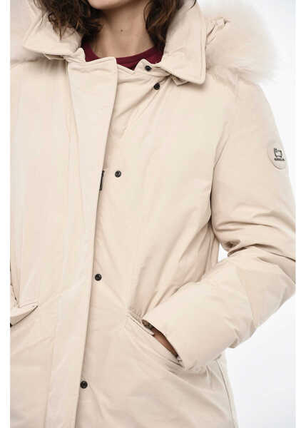 Geci de iarna Woolrich Flap Pockets Modern Vail Down Jacket White Femei (BM 19377131) 3