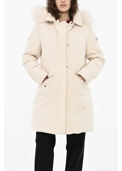 Geci de iarna Woolrich Flap Pockets Modern Vail Down Jacket White Femei (BM 19377131) 1