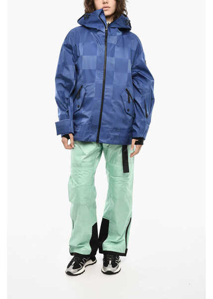 Jachete Woolrich Nylon Ton On Ton Check Shelter Jacket Blue Femei (BM 19377137) 4