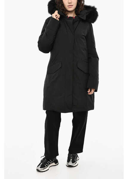 Geci de iarna Woolrich Flap Pockets Modern Vail Down Jacket Black Femei (BM 19377143) 4