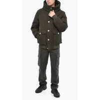 Geci de iarna Woolrich pentru Barbati - Geci de iarna Woolrich Cotton Byrd Down Jacket With Contrasting Buttons Green Barbati (BM 19377146) - B-mall.ro