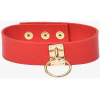 Pulovere Red Leather Necklace Jacob Choker Femei