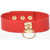 MANOKHI Red Leather Necklace Jacob Choker Red