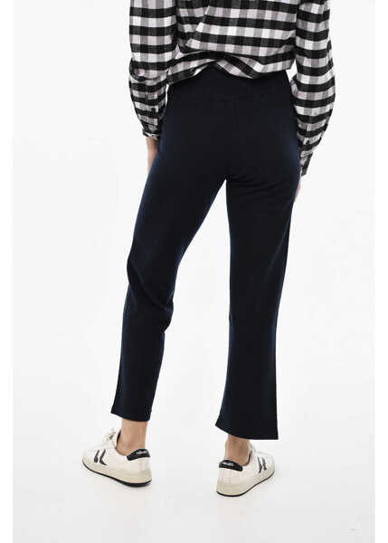 Pantaloni casual Woolrich Wool And Cashmere Palazzo Pants Blue Femei (BM 19377170) 2