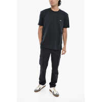 Tricouri Woolrich pentru Barbati - Tricouri Woolrich Cotton Sheep Crew-Neck T-Shirt With Embroidery Monogram Blue Barbati (BM 19377176) - B-mall.ro