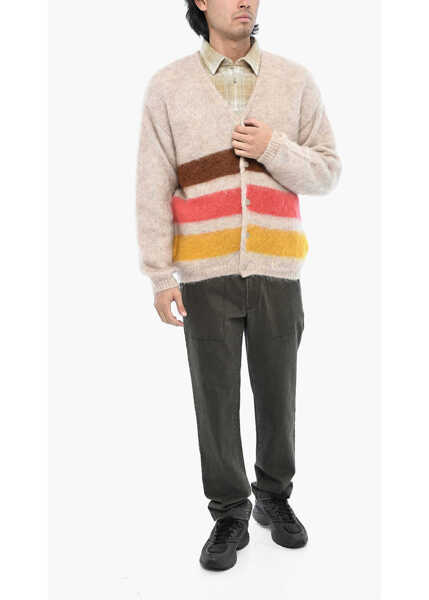 Cardigane Woolrich Mohair Blend Cardigan With 4 Buttons Beige Barbati (BM 19377209) 4