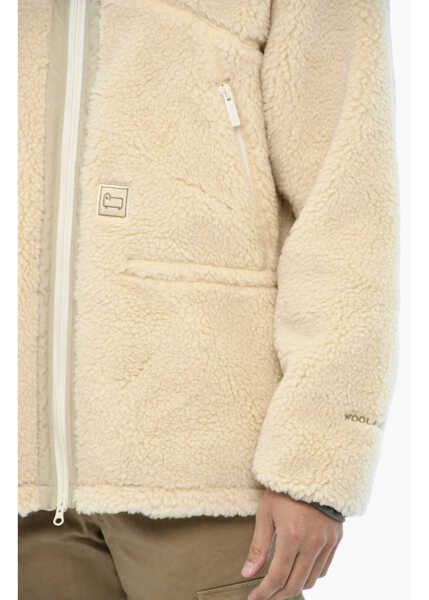 Jachete Woolrich Fleeced Terra Jacket With Zip White Barbati (BM 19377296) 3