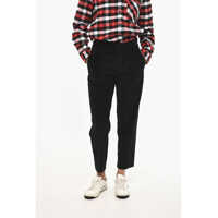 Pantaloni casual Corduroy Single Pleat Pants Femei