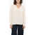 Woolrich Wool And Cashmere V-Neck Sweater White