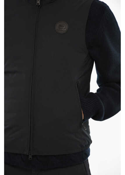 Geci de iarna Woolrich Sleeveless Sailing Solid Color Down Jacket Blue Barbati (BM 19377308) 1