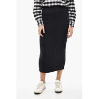 Fuste lungi Cable Knit Longuette With Drawstring Waist Femei