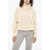 Woolrich Cashmere Aran Motif Turtleneck Sweater White