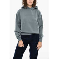 Bluze de trening Fleeced Cotton Hoodie With Frontal Logo Femei