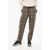 Woolrich Wool Blend Check Baker Pants With Drawstring Waist Brown
