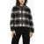 Woolrich Wool Blend Check Gentry Overshirt With Zip Black & White