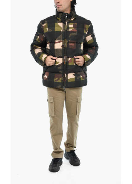 Geci de iarna Woolrich Camouflage Quilted Sierra Supreme Down Jacket Brown Barbati (BM 19377389) 4