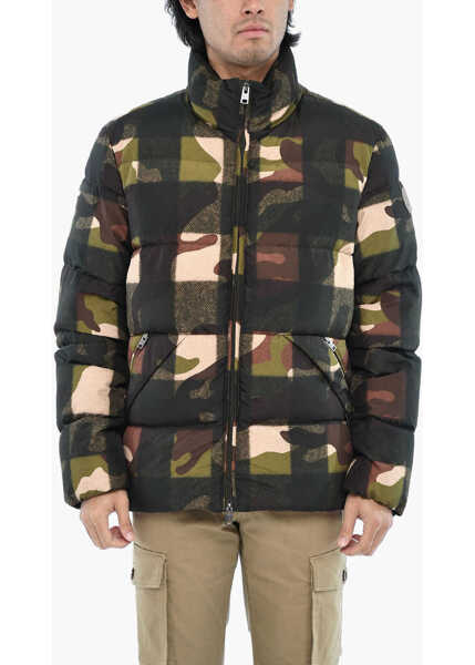 Geci de iarna Woolrich Camouflage Quilted Sierra Supreme Down Jacket Brown Barbati (BM 19377389) 1