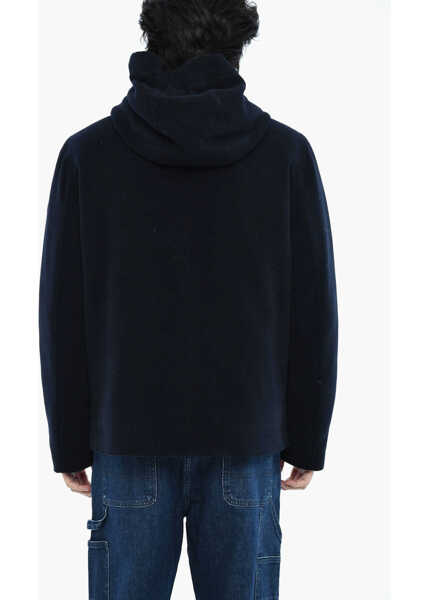 Geci de iarna Woolrich Wool And Nylon Pacific Down Jacket With Hood Blue Barbati (BM 19377392) 2