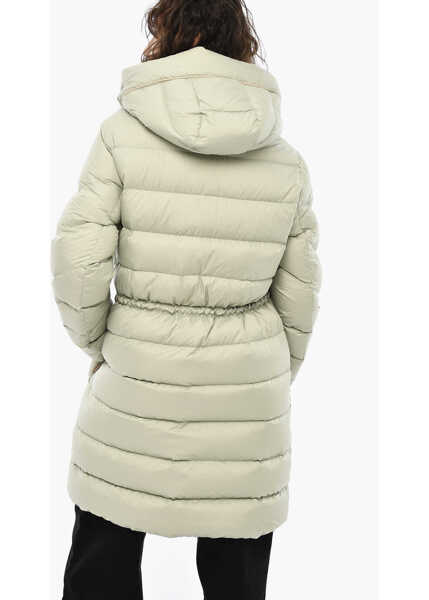 Geci de iarna Woolrich Quilted Ellis Down Jacket With Snap Buttons Green Femei (BM 19377395) 2