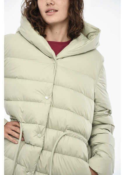 Geci de iarna Woolrich Quilted Ellis Down Jacket With Snap Buttons Green Femei (BM 19377395) 3