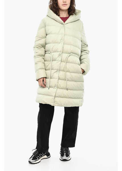 Geci de iarna Woolrich Quilted Ellis Down Jacket With Snap Buttons Green Femei (BM 19377395) 4