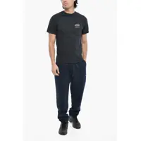 Tricouri Woolrich pentru Barbati - Tricouri Woolrich Aime Leon Dore Cotton Crew-Neck T-Shirt With Camouflage Log Black Barbati (BM 19377404) - B-mall.ro