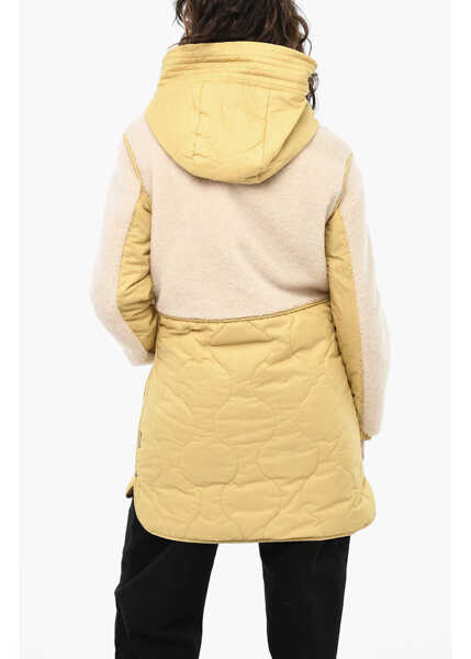 Geci Parka Woolrich Quilted Alba Padded Jacket With Fleeced Details Yellow Femei (BM 19377476) 2