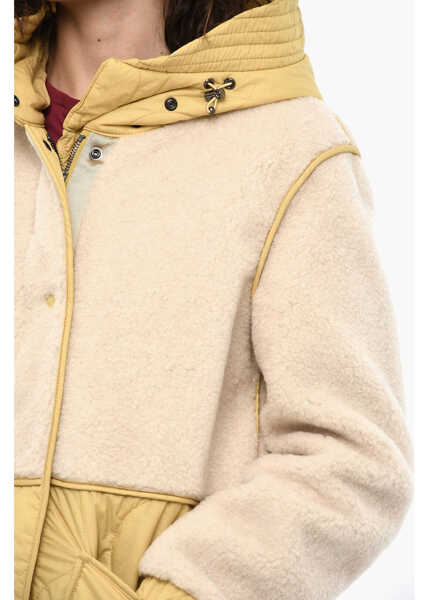 Geci Parka Woolrich Quilted Alba Padded Jacket With Fleeced Details Yellow Femei (BM 19377476) 3