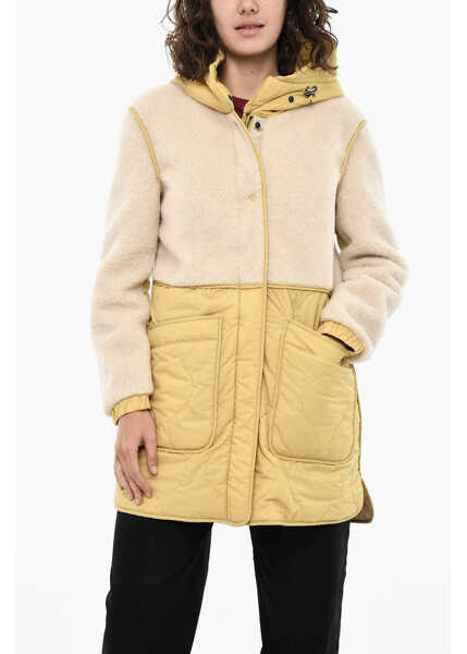 Geci Parka Woolrich Quilted Alba Padded Jacket With Fleeced Details Yellow Femei (BM 19377476) 1